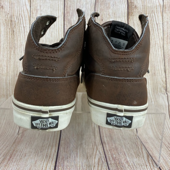 Vans | Mid Top Brown TB4R Off The Wall Men’s Skateboard Sneakers | Size 8 - Picture 3 of 11